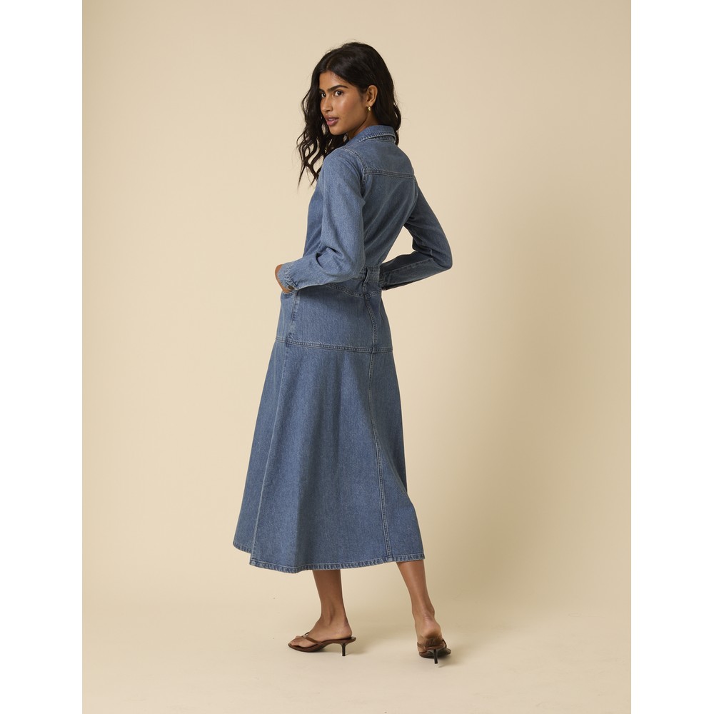 Nobody's Child Lee Tencel Denim Midi Dress | Oxygen Clothing