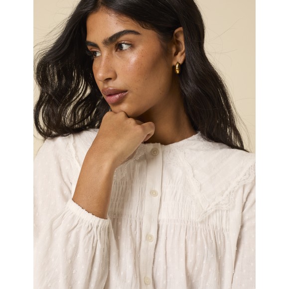 Nobody's Child Womens White Augusta Blouse main image