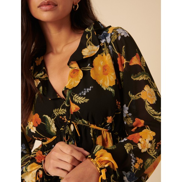 Nobody's Child Womens Black Kamala Top main image