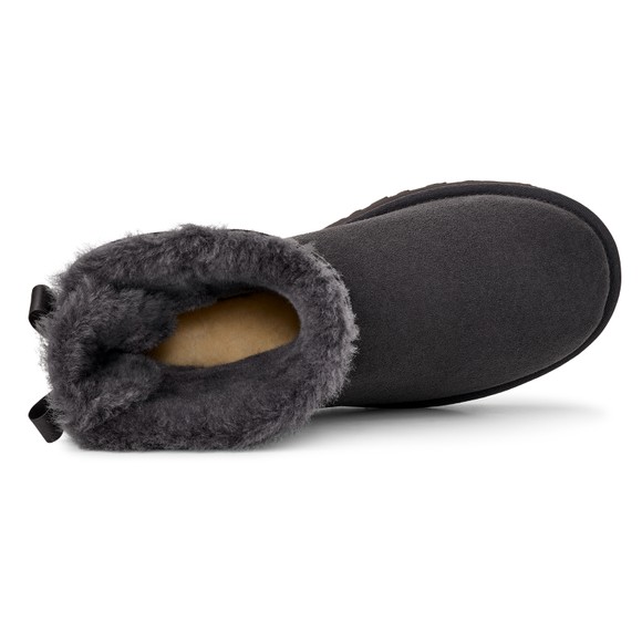 Ugg Womens Grey Mini Bailey Bow II Boot main image