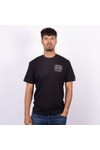 Replay Mens Black Distressed Lettering T-Shirt