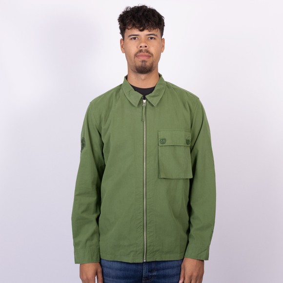 Pretty Green Mens Green Feltham Overshirt main image