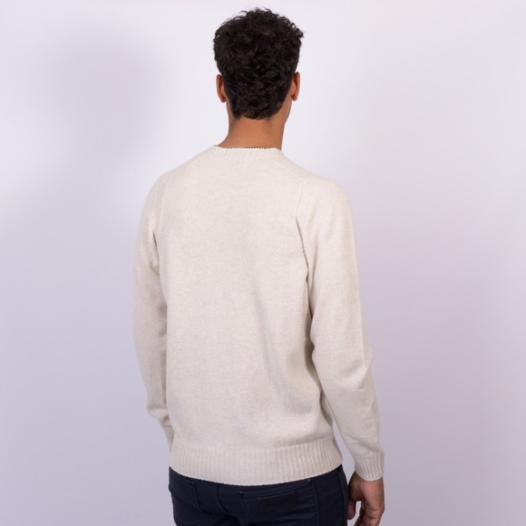 Gran Sasso Mens Brown Wool Crew Neck Jumper main image