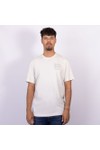 Replay Mens Beige Distressed Lettering T-Shirt
