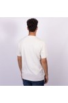 Replay Mens Beige Distressed Lettering T-Shirt