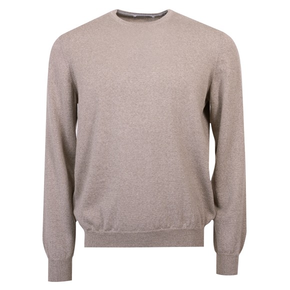 Gran Sasso Mens Orange Merino Wool Crew Neck Jumper main image