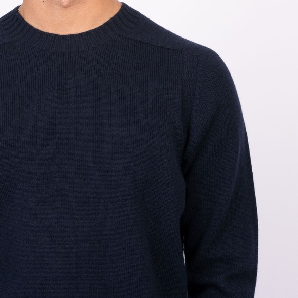 Gran Sasso Mens Blue Wool Crew Neck Jumper main image