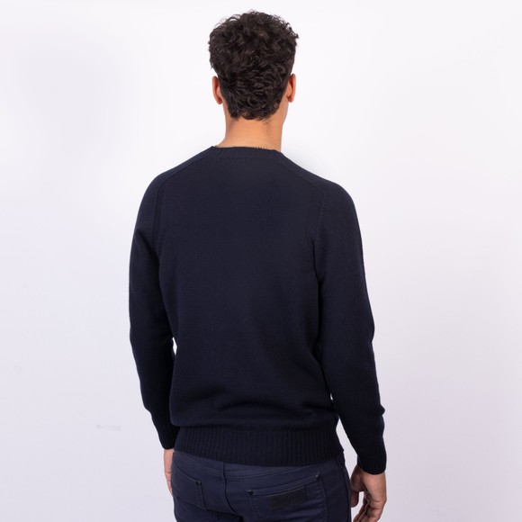 Gran Sasso Mens Blue Wool Crew Neck Jumper main image