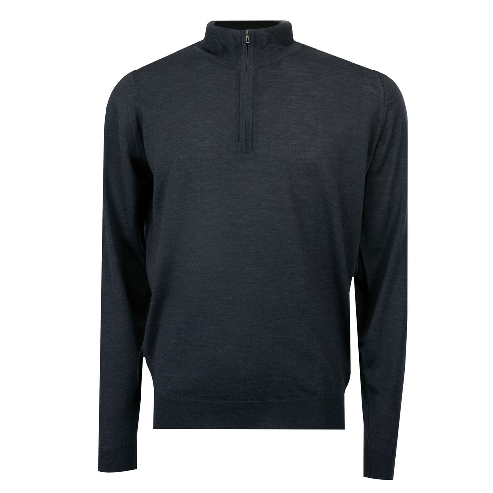 John Smedley Barrow Half Zip Knit | Oxygen Clothing