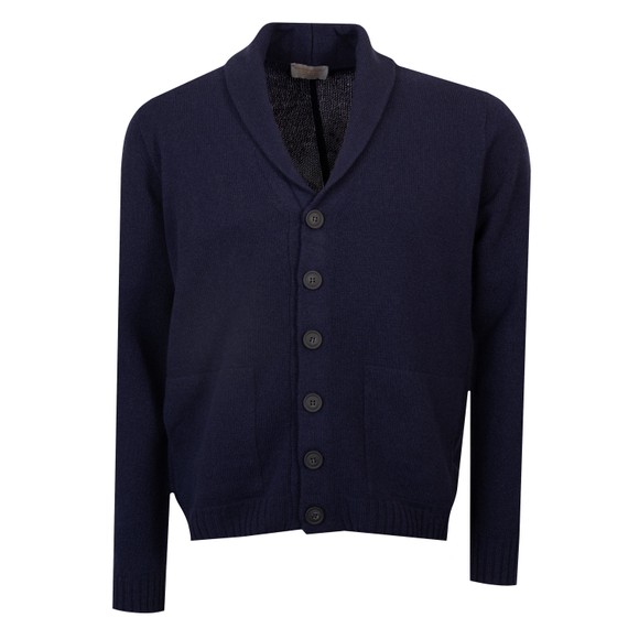 John Smedley Mens Blue Rockford Shawl Collar Jacket main image