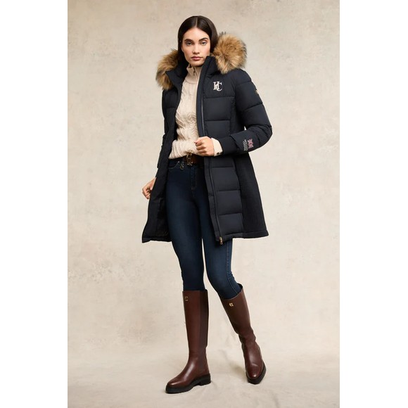 Holland Cooper Womens Blue Team Padded Coat main image