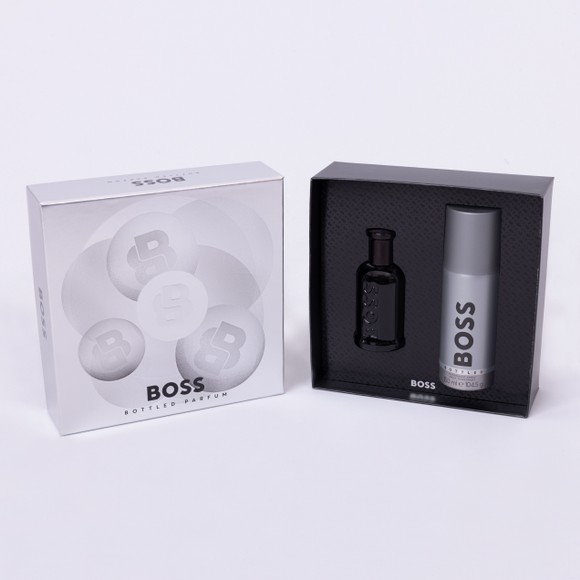 BOSS Mens Black 50ML Parfum 150ml Deodorant Spray set main image