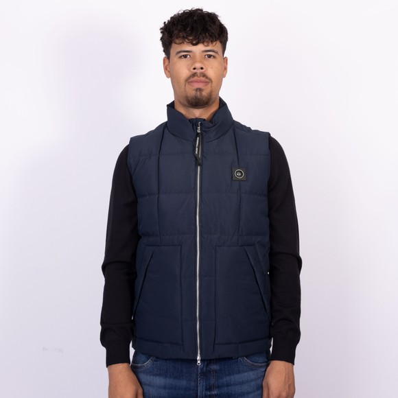 Marshall Artist Mens Blue Capilano Bubble Gilet main image