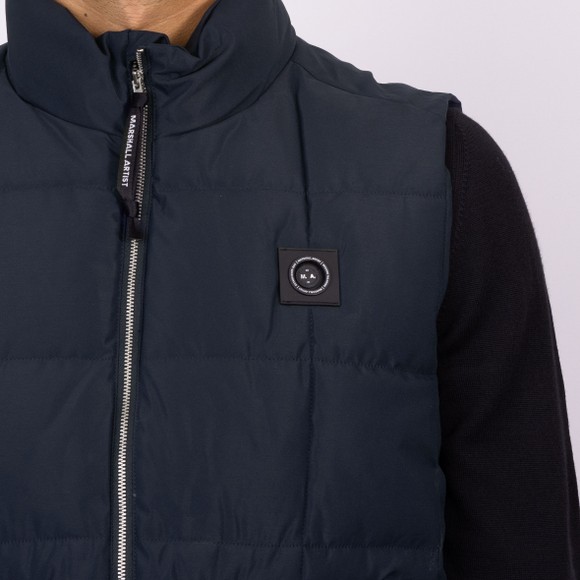 Marshall Artist Mens Blue Capilano Bubble Gilet main image