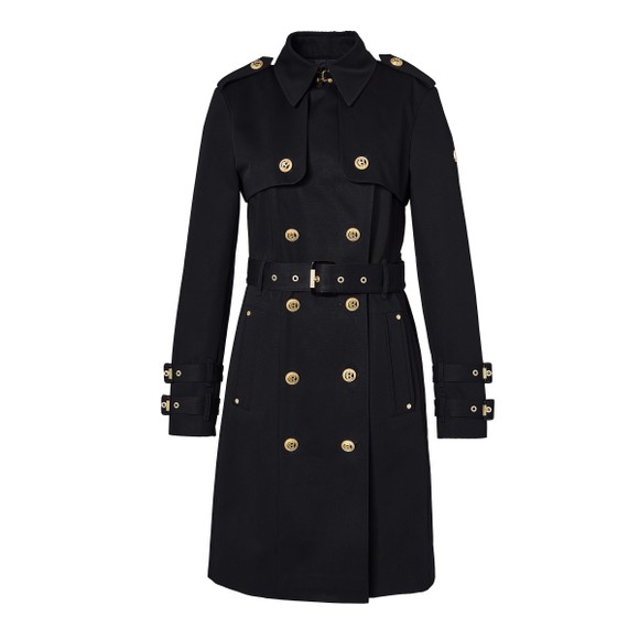 Holland Cooper Womens Black Gatcombe Trench Coat main image