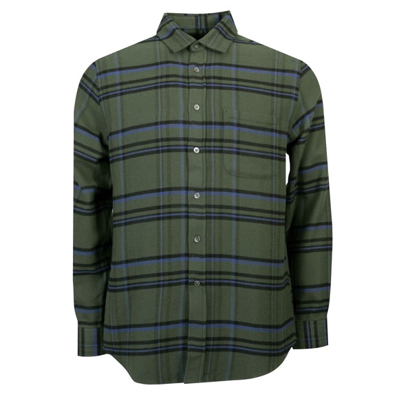 Portuguese Flannel Mens Green Green Box Shirt main image