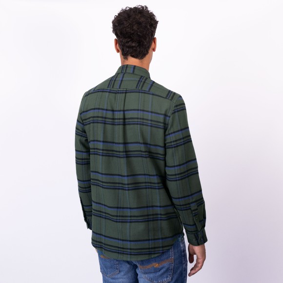 Portuguese Flannel Mens Green Green Box Shirt main image