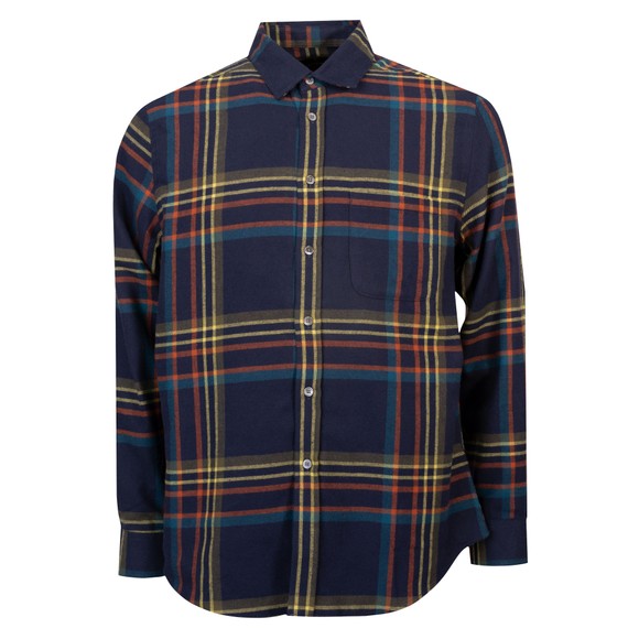 Portuguese Flannel Mens Blue Fontana Shirt main image