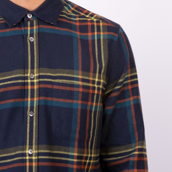 Portuguese Flannel Mens Blue Fontana Shirt main image