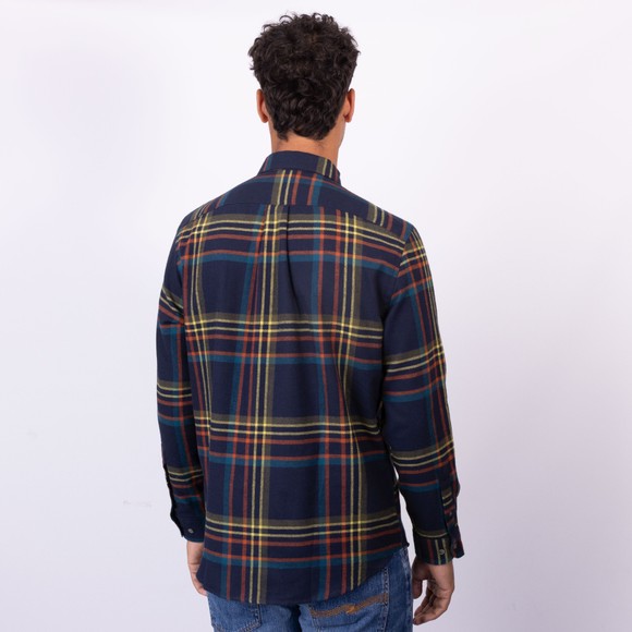 Portuguese Flannel Mens Blue Fontana Shirt main image