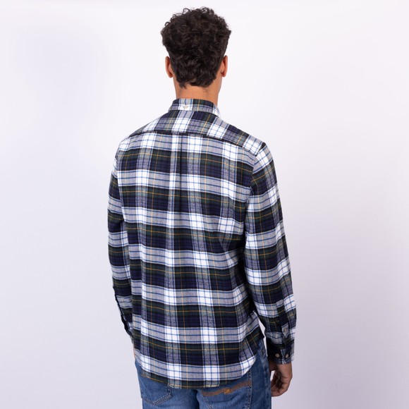 Portuguese Flannel Mens Green Marao Check Shirt main image