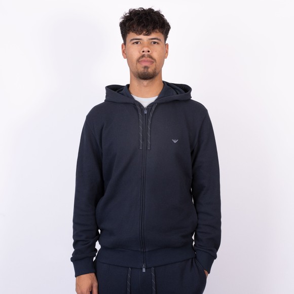 Emporio Armani Mens Blue Loungewear Hoodie main image
