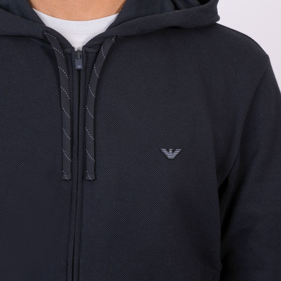 Emporio Armani Mens Blue Loungewear Hoodie main image
