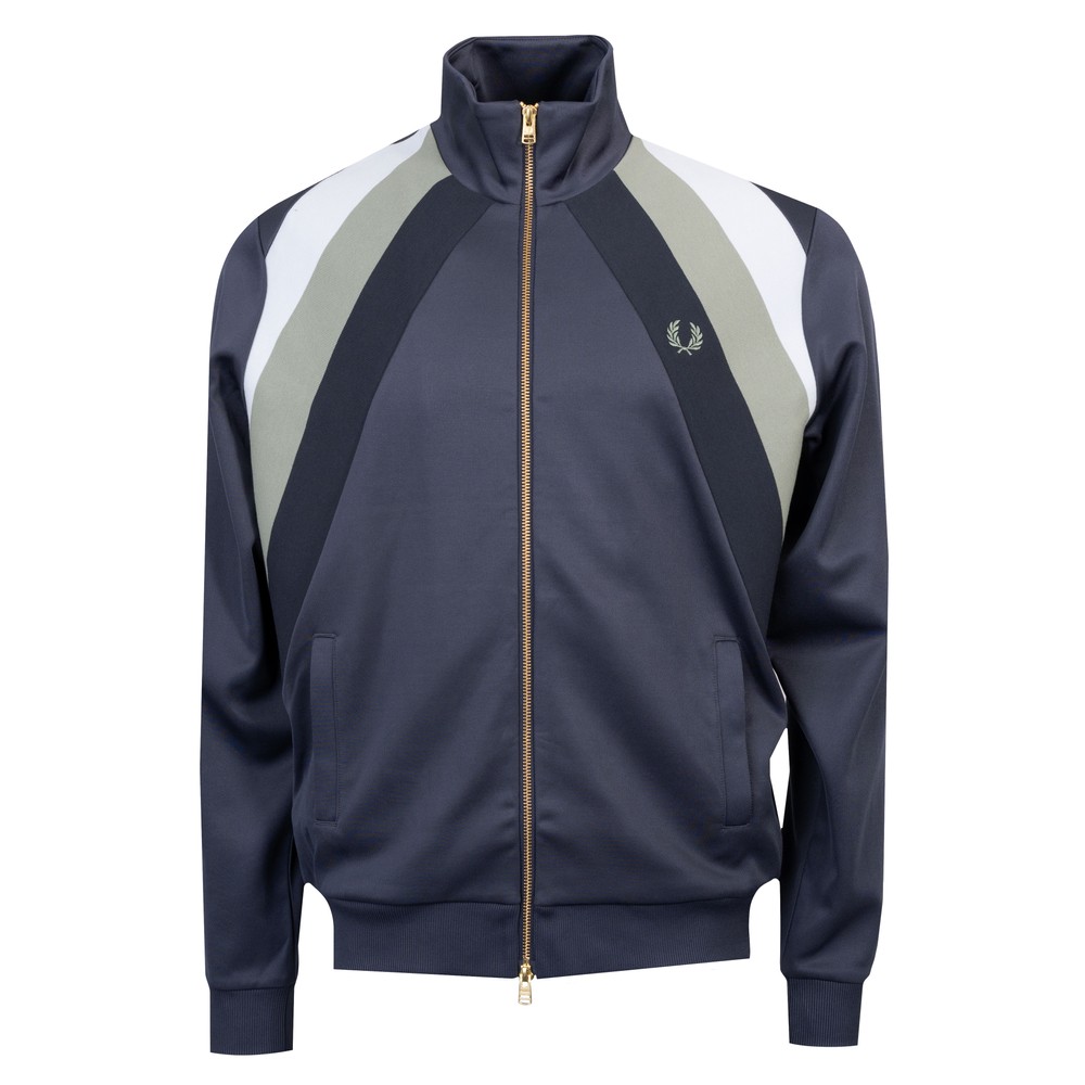 Fred Perry Striped Panel Track Jacket | Oxygen Clothing