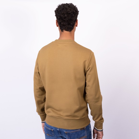Fred Perry Mens Beige Crew Neck Sweatshirt main image