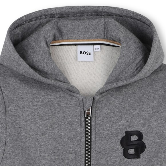BOSS Boys Grey J52320 Zip Hoody #4