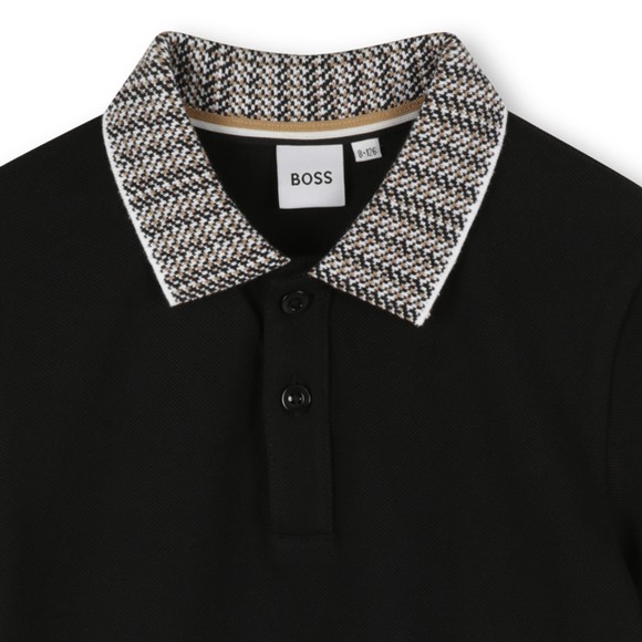 BOSS Boys Black J52341 Polo Shirt #3