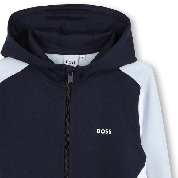BOSS Boys Blue J52322 Zip Hoody main image