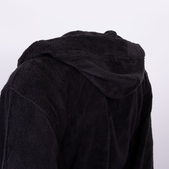 Polo Ralph Lauren Mens Black Polo Black Hooded Dressing Gown main image