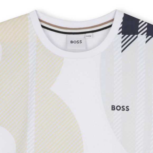 BOSS Boys White J52721 T Shirt main image