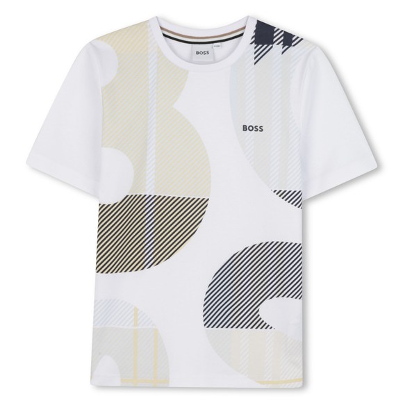 BOSS Boys White J52721 T Shirt main image