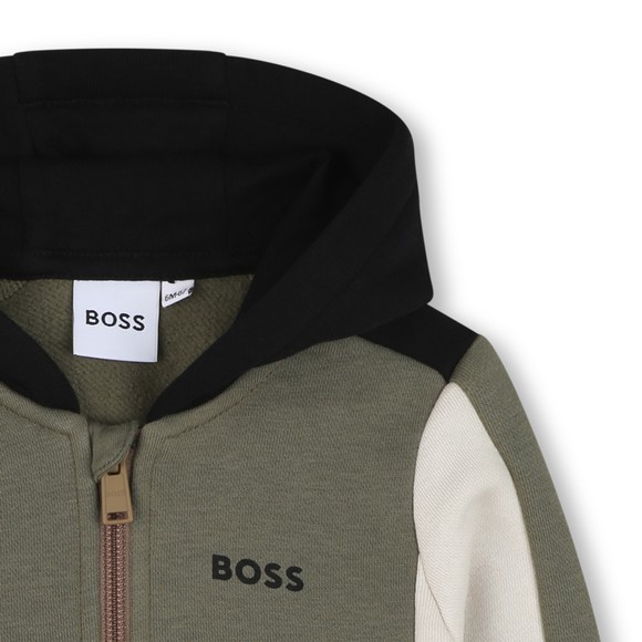 BOSS Baby Boys Green J52447 Zip Hoody main image