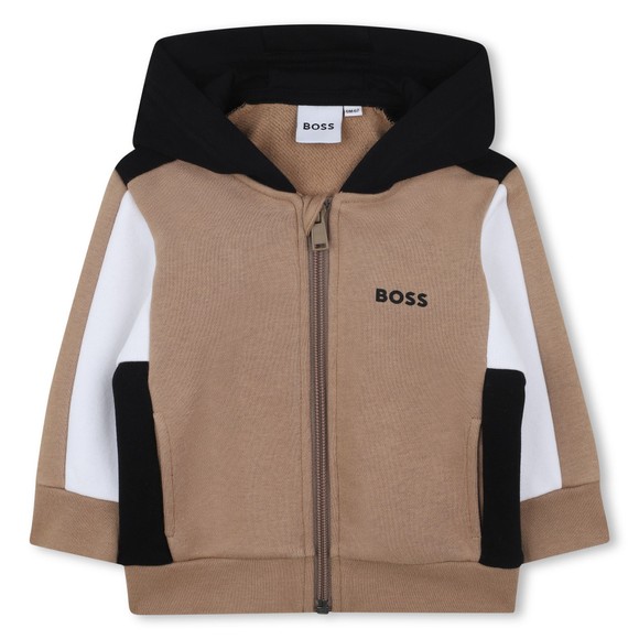 BOSS Baby Boys Beige J52447 Zip Hoody main image