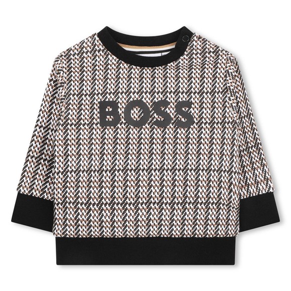 BOSS Baby Boys Black J52462 Sweatshirt main image