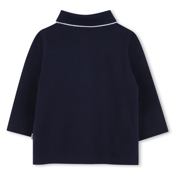 BOSS Baby Boys Blue J52449 Long Sleeve Polo Shirt main image