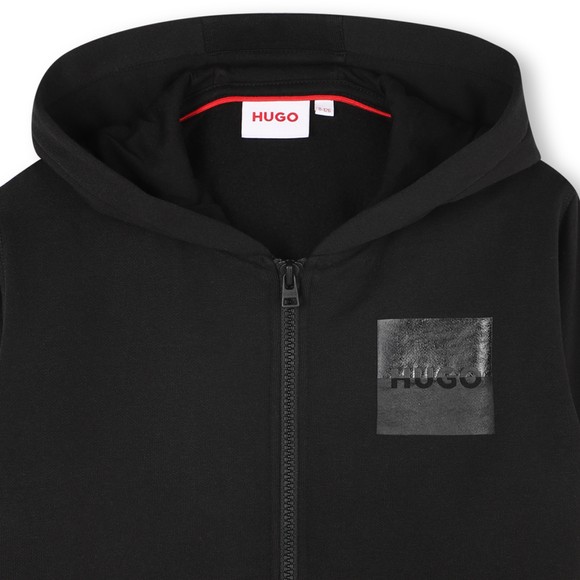 HUGO Boys Black G00454 Zip Hoody main image