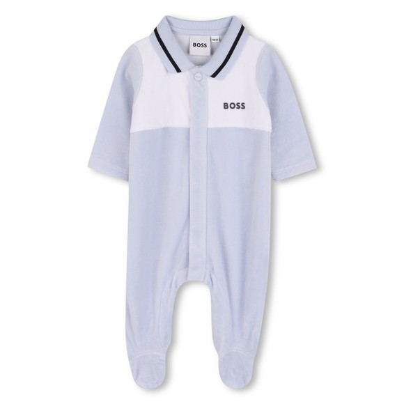 BOSS Baby Boys Blue J52522 Velour All In One main image