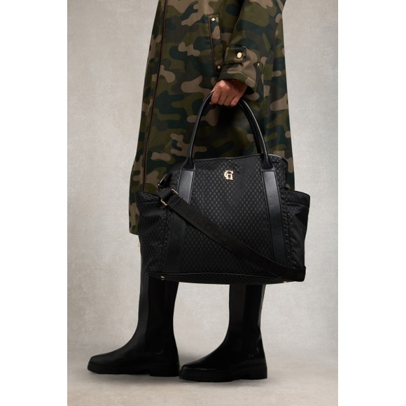 Holland Cooper Womens Black Cheltenham Tote Bag main image