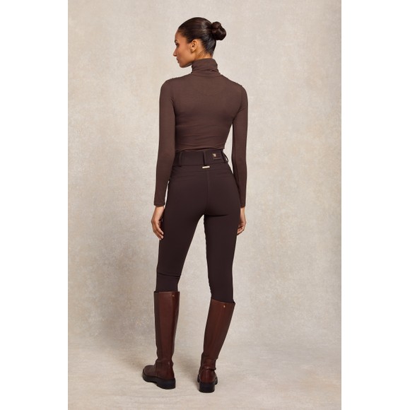 Holland Cooper Womens Brown Contour Trouser main image