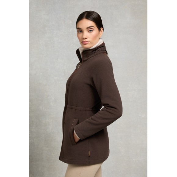 Holland Cooper Womens Brown Country Longline Fleece main image