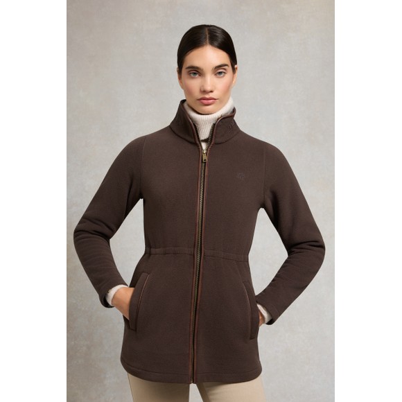 Holland Cooper Womens Brown Country Longline Fleece main image