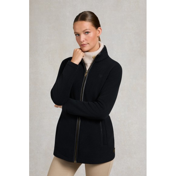 Holland Cooper Womens Black Country Longline Fleece main image