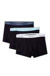 Calvin Klein Mens Black Relaxed Fit Trunks