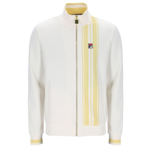 Fila Mens White Dante Printed Stripe Track Top main image