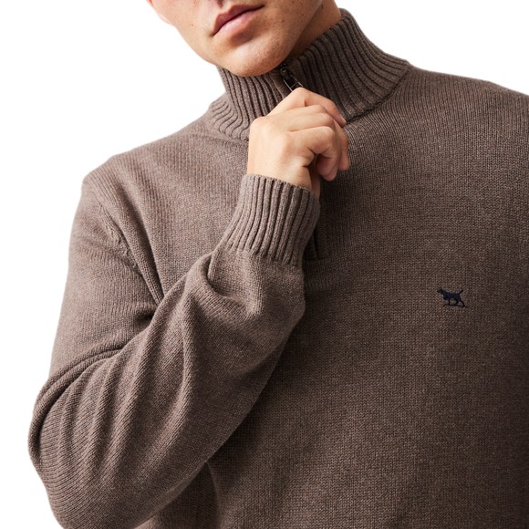 Rodd & Gunn Mens Brown Merrick Bay Knit Jumper main image