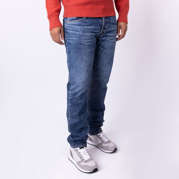 Nudie Jeans Mens Blue Solid Ollie Jean main image